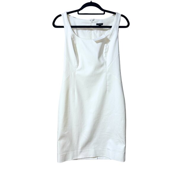 Ann Taylor White Sleeveless Sheath Dress Square Neck Size 2 NWT - Picture 1 of 5